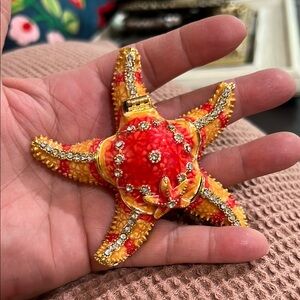 Vibrant Starfish Trinket Box